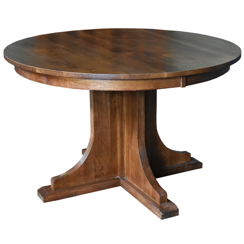 Crafters and Weavers Arts and Crafts Solid Wood Dining Table in Cherry