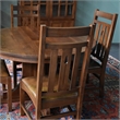 Crafters and Weavers Arts and Crafts Solid Wood Dining Table in Cherry