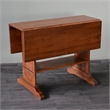 Crafters and Weavers Arts and Crafts Solid Wood Drop Leaf Dining Table in Cherry
