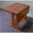 Crafters and Weavers Arts and Crafts Solid Wood Drop Leaf Dining Table in Cherry