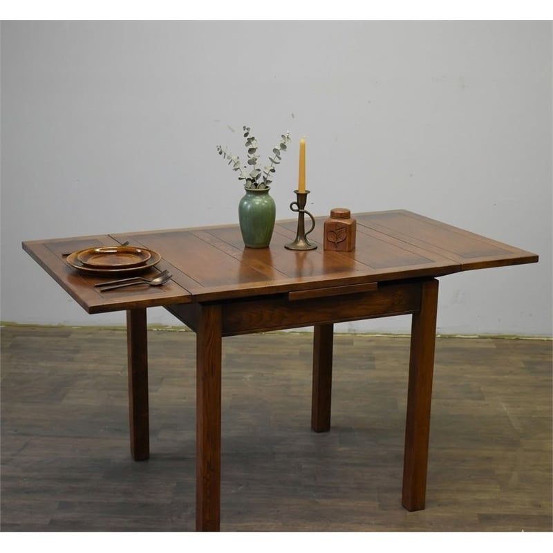 Crafters and Weavers Arts and Crafts Solid Wood Kitchen Table in Solid Cherry