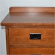 Crafters and Weavers Craftsman 6-Drawer Solid Wood Dresser in Cherry Oak