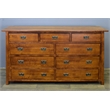 Crafters and Weavers Craftsman 9-Drawer Solid Wood Dresser in Cherry