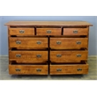 Crafters and Weavers Craftsman 9-Drawer Solid Wood Dresser in Cherry