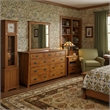 Crafters and Weavers Craftsman 9-Drawer Solid Wood Dresser in Cherry