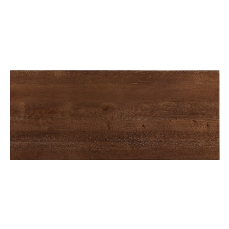 Crafters and Weavers Craftsman 2-Shelf Solid Wood Chest in Walnut