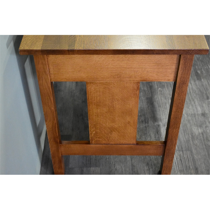Crafters and Weavers Arts and Crafts Wood Writing Desk in Walnut