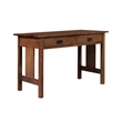 Crafters and Weavers Arts and Crafts Wood Writing Desk in Walnut