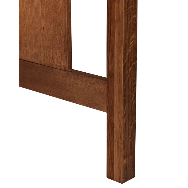 Crafters and Weavers Arts and Crafts Wood Writing Desk in Walnut