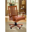 Crafters and Weavers Arts and Crafts Wood Office Chair in Oak