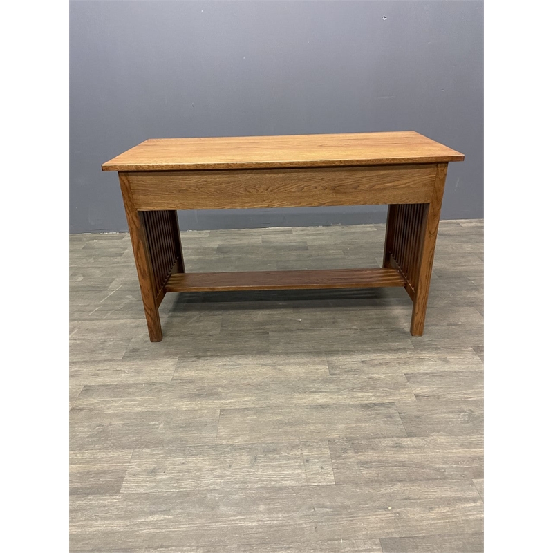 Crafters and Weavers Arts and Crafts Wood Writing Desk in Cherry Oak