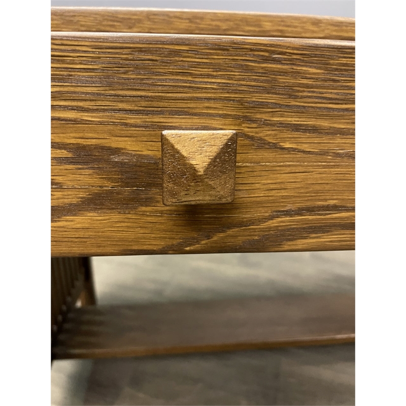 Crafters and Weavers Arts and Crafts Wood Writing Desk in Cherry Oak