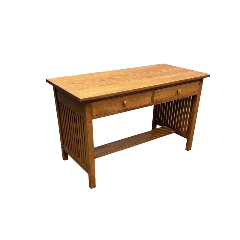 Crafters and Weavers Arts and Crafts Wood Writing Desk in Cherry Oak