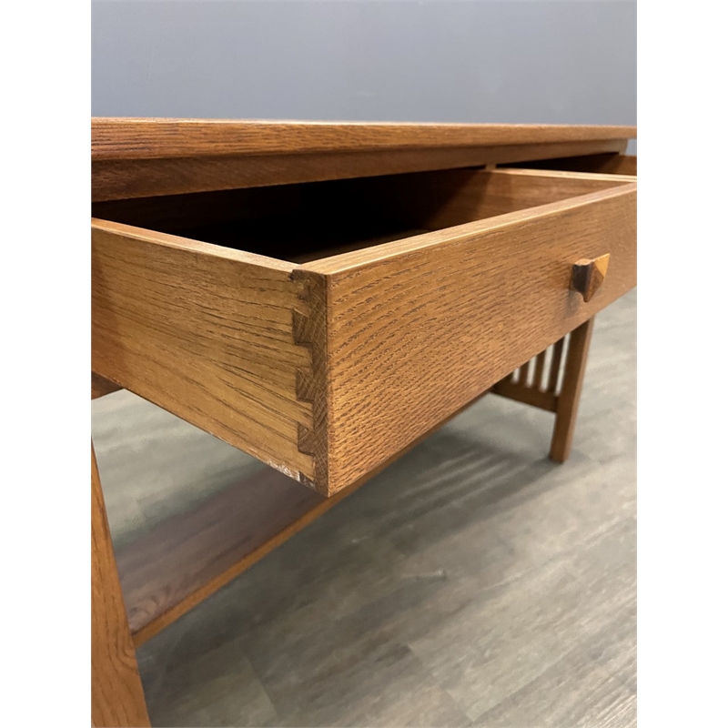 Crafters and Weavers Arts and Crafts Wood Writing Desk in Cherry Oak