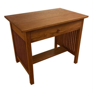 Crafters and Weavers Arts and Crafts 36&quot Wood Writing Desk in Walnut