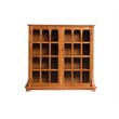 Crafters and Weavers Arts and Crafts Wood Double Door Bookcase in Cherry