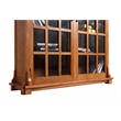 Crafters and Weavers Arts and Crafts Wood Double Door Bookcase in Cherry