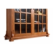 Crafters and Weavers Arts and Crafts Wood Double Door Bookcase in Cherry