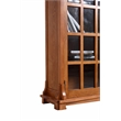 Crafters and Weavers Arts and Crafts Wood Double Door Bookcase in Cherry