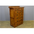 Crafters and Weavers Craftsman 8-Drawer Solid Wood Dresser in Cherry