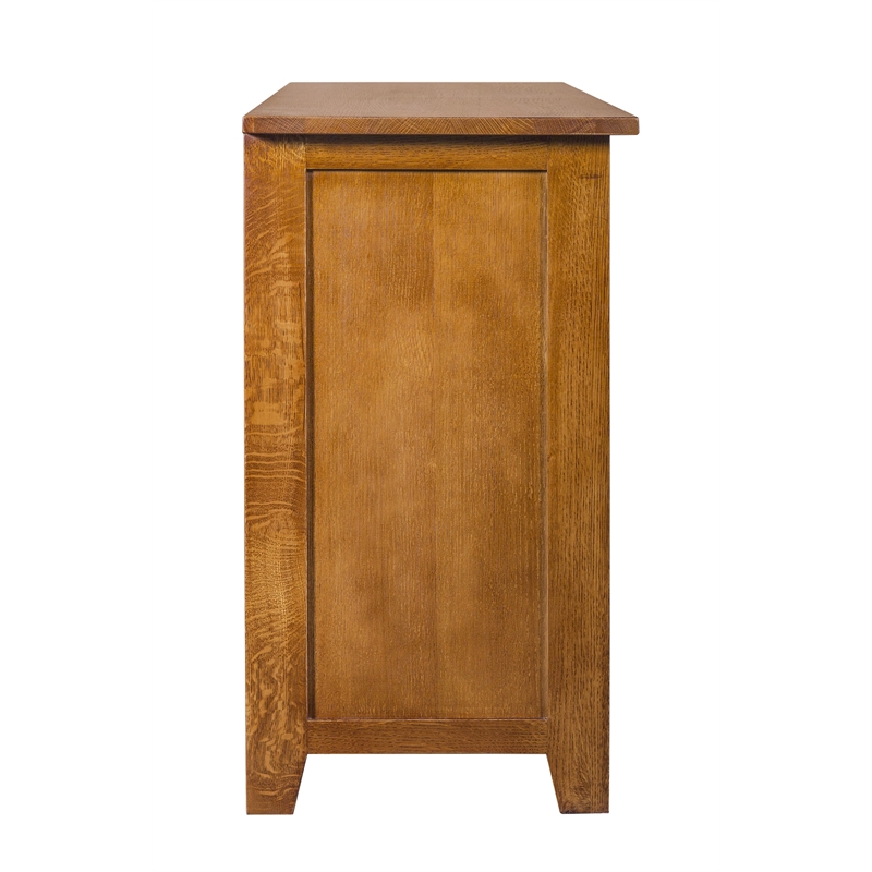 Crafters and Weavers Craftsman Mission 6-Drawer Solid Wood Dresser in Cherry