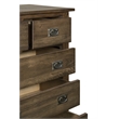 Crafters and Weavers Craftsman Mission 6-Drawer Solid Wood Dresser in Walnut