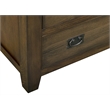 Crafters and Weavers Craftsman Mission 6-Drawer Solid Wood Dresser in Walnut
