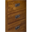 Crafters and Weavers Craftsman Mission 5-Drawer Solid Wood Dresser in Cherry