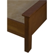 Crafters and Weavers Craftsman Mission Solid Wood Queen Panel Bed in Walnut