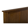 Crafters and Weavers Craftsman Mission Solid Wood Queen Panel Bed in Walnut