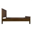 Crafters and Weavers Craftsman Mission Solid Wood King Panel Bed in Walnut