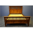 Crafters and Weavers Craftsman Mission Solid Wood King Bed with Slats in Cherry