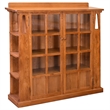 Crafters and Weavers Arts and Crafts Wood 2-Door Bookcase in Cherry