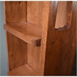 Crafters and Weavers Arts and Crafts Wood 2-Door Bookcase in Cherry