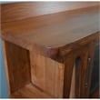 Crafters and Weavers Arts and Crafts Wood 2-Door Bookcase in Cherry