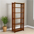 Crafters and Weavers Arts and Crafts Wood Bookcase in Cherry Finish
