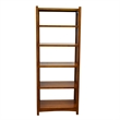 Crafters and Weavers Arts and Crafts Wood Bookcase in Cherry Finish