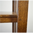 Crafters and Weavers Arts and Crafts Wood Bookcase in Walnut Finish