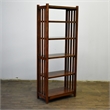 Crafters and Weavers Arts and Crafts Wood Bookcase in Walnut Finish