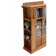 Crafters and Weavers Arts and Crafts 1 Door Wood Bookcase in Cherry