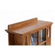Crafters and Weavers Arts and Crafts 1 Door Wood Bookcase in Cherry