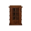 Crafters and Weavers Arts and Crafts Wood Bookcase w/ Side Shelves in Walnut