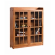 Crafters and Weavers Arts and Crafts 2-Door Wood Bookcase in Cherry