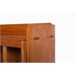 Crafters and Weavers Arts and Crafts 2-Door Wood Bookcase in Cherry