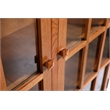Crafters and Weavers Arts and Crafts 2-Door Wood Bookcase in Cherry