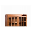 Crafters and Weavers Arts and Crafts 2-Door Wood Bookcase in Cherry