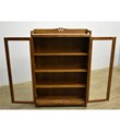 Crafters and Weavers Arts and Crafts Wood Curio Cabinet in Walnut