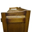 Crafters and Weavers Arts and Crafts Wood Curio Cabinet in Walnut
