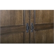 Crafters and Weavers Craftsman Mission 2-Drawer Solid Wood Armoire in Walnut
