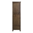 Crafters and Weavers Craftsman Mission 2-Door Solid Wood Armoire in Cherry